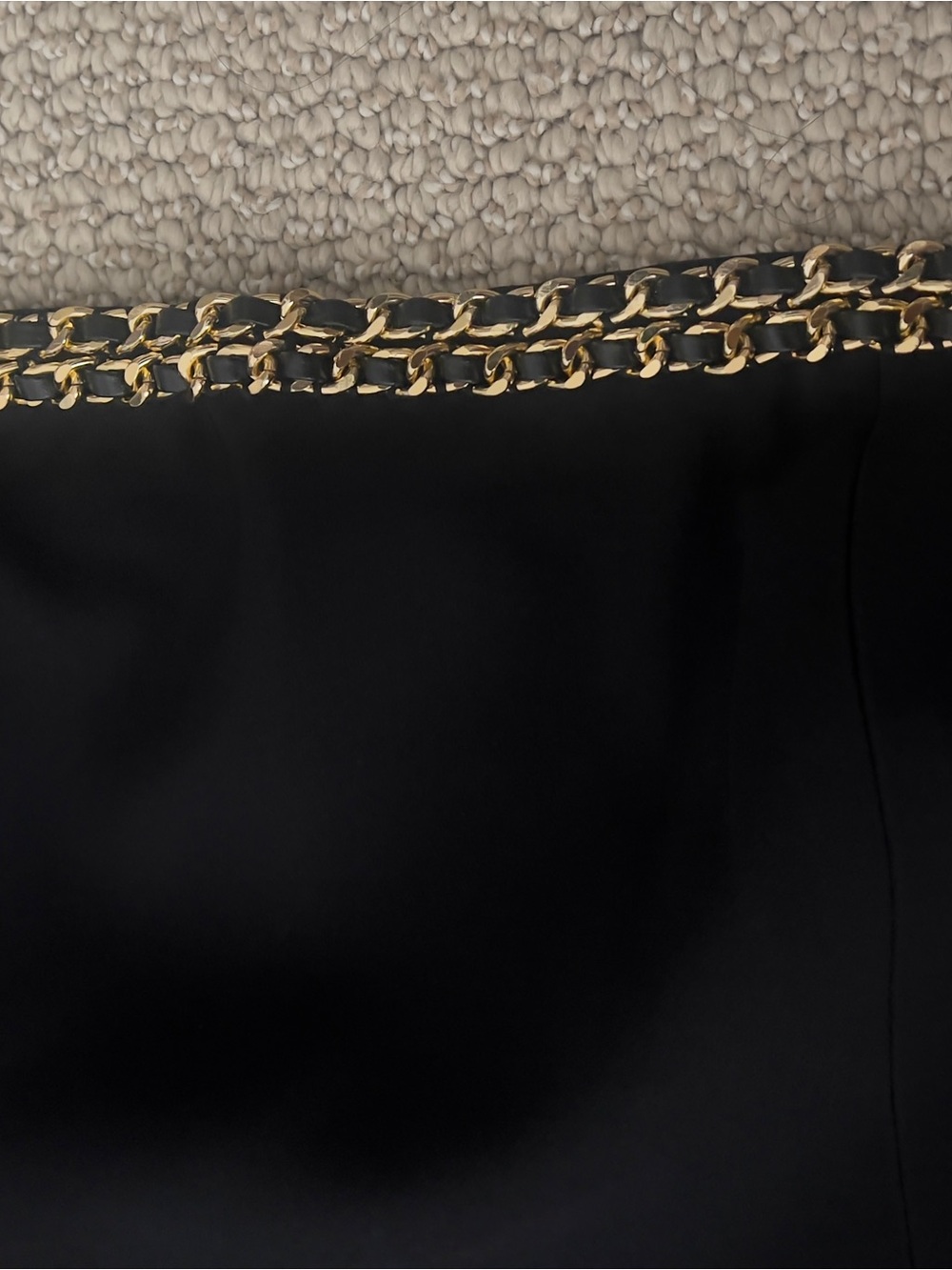 Generation Love Black Jumpsuit with Gold Chain Top Accent Strapless NWT - Picture 2 of 10